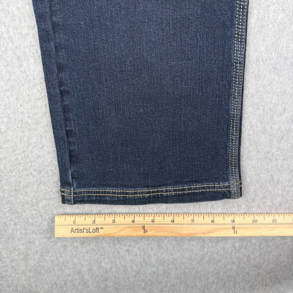Goode Rider Equestrian Jeans Womens 32 Blue Denim Bootcut Breeches Riding - Picture 12 of 13